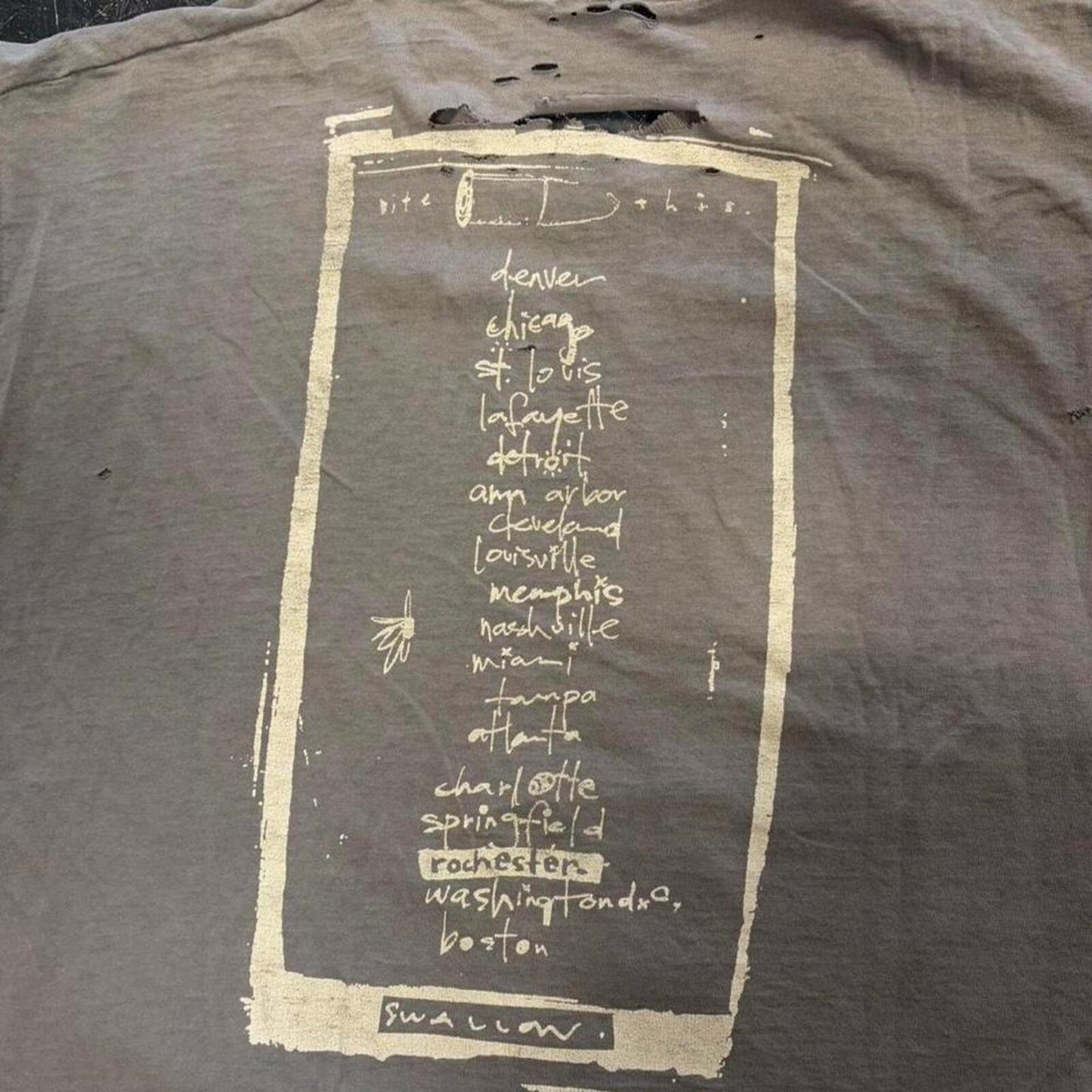 Vintage 1994 Pearl Jam Freak Jam Tour Tee - XL