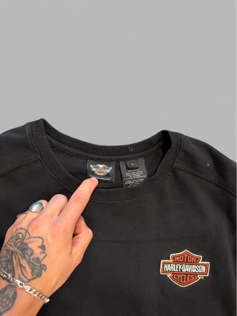 Y2K Harley Davidson Flames Long Sleeve - XL