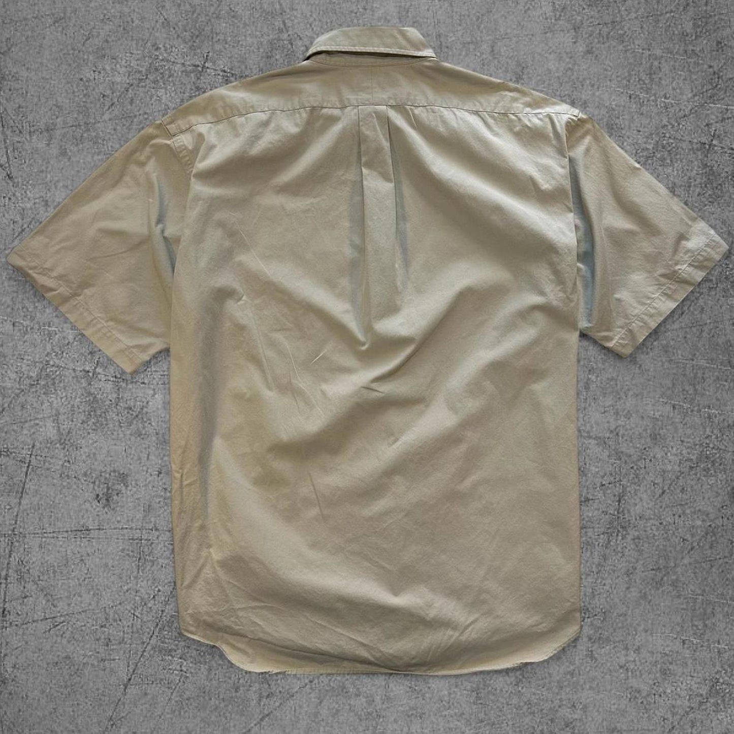 Vintage 90s Tan / Cream Polo Ralph Lauren Button Up - XL