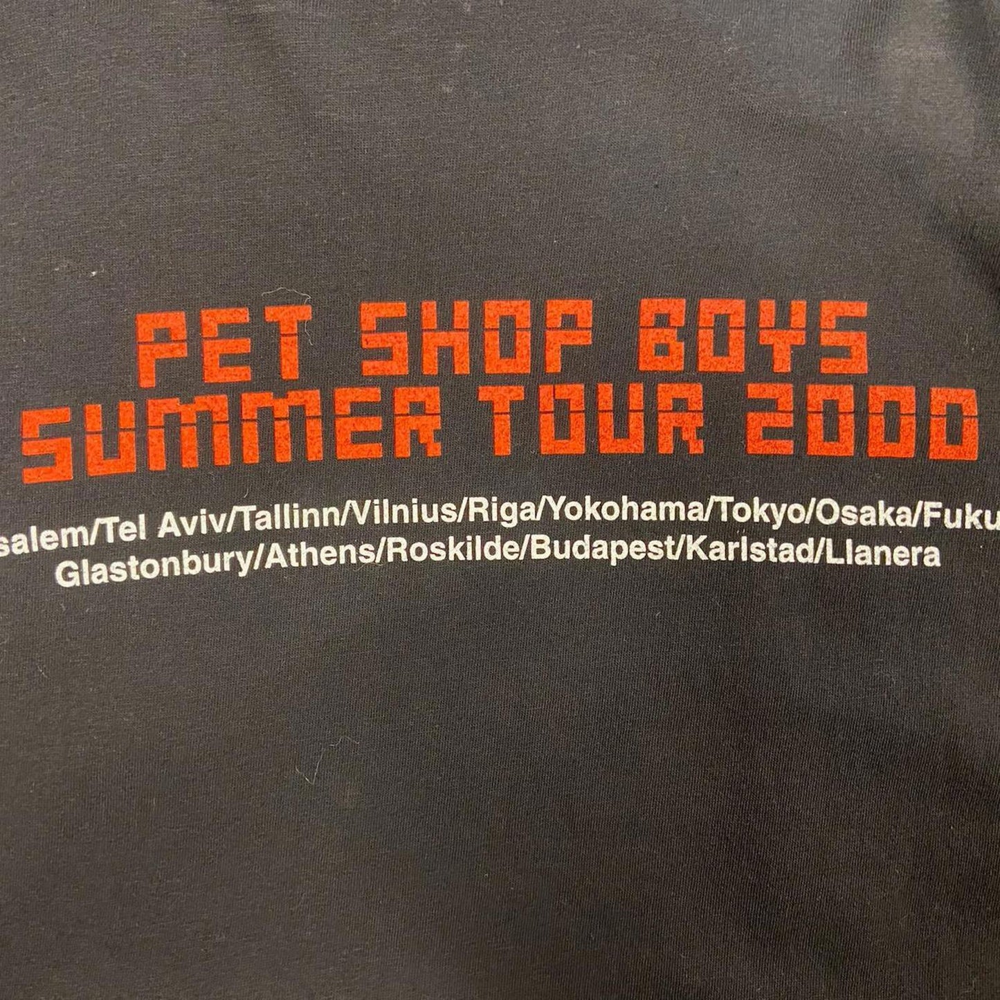 1999/2000 Pet Shop Boys Tour Tee - L