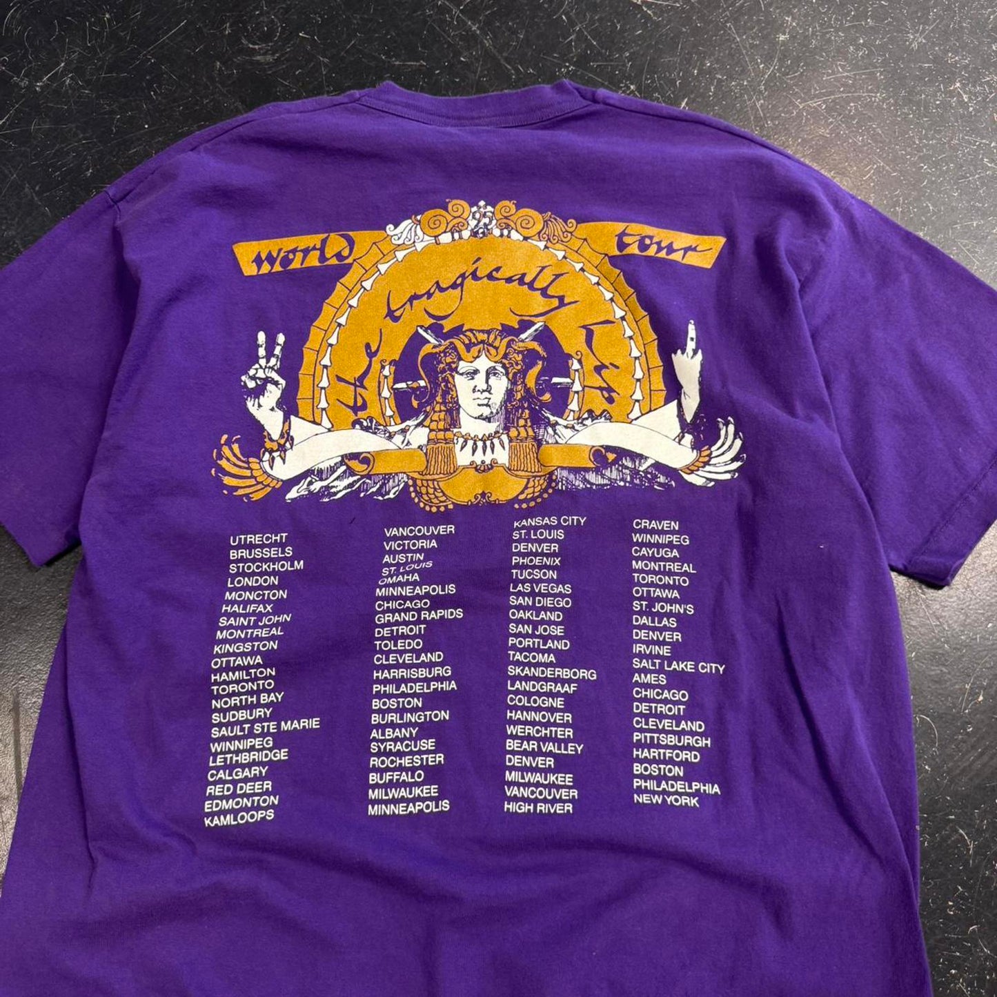 Vintage 1994 The Tragically Hip World Tour Tee - XL