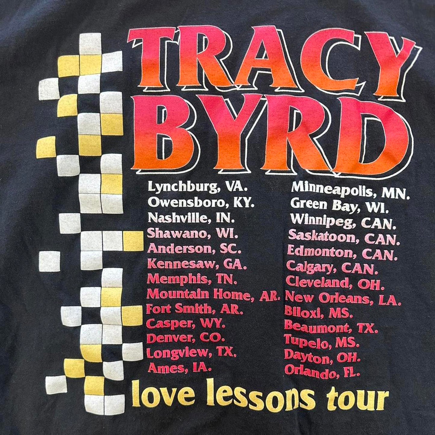 1995 Tracy Byrd Love Lessons Tour Tee - XL