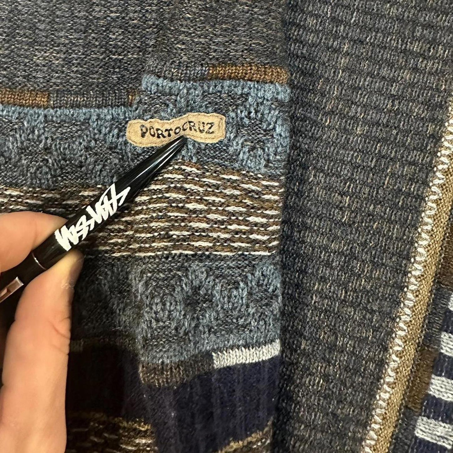 Vintage 90s Porto Cruz 3D Style Knit - L