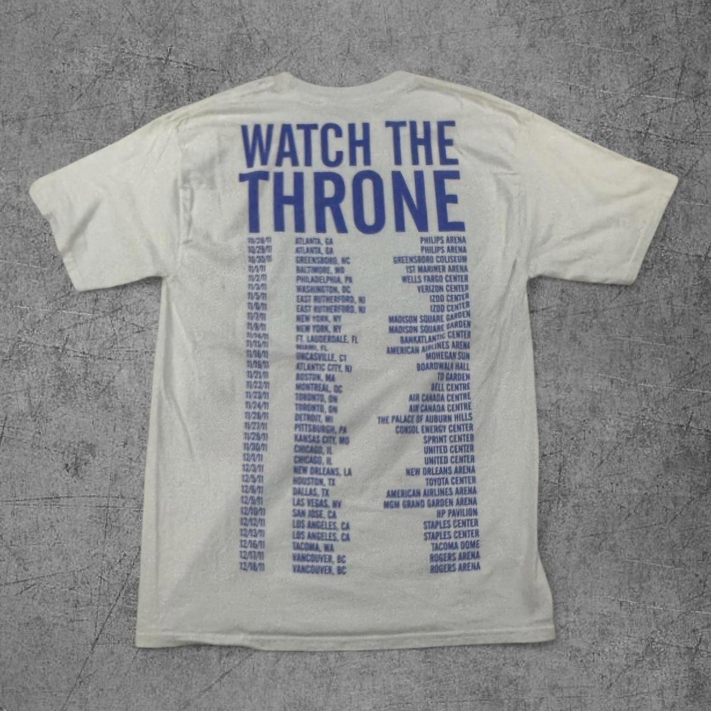 2011 Watch the Thrown Kanye West / Jay Z Tour Tee - M
