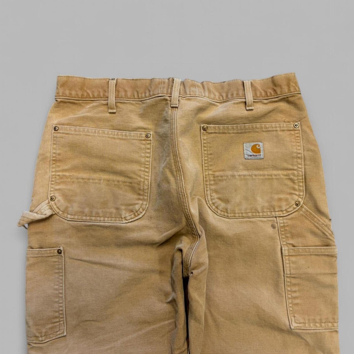Vintage Tan Faded Carhartt Double Knees - 34