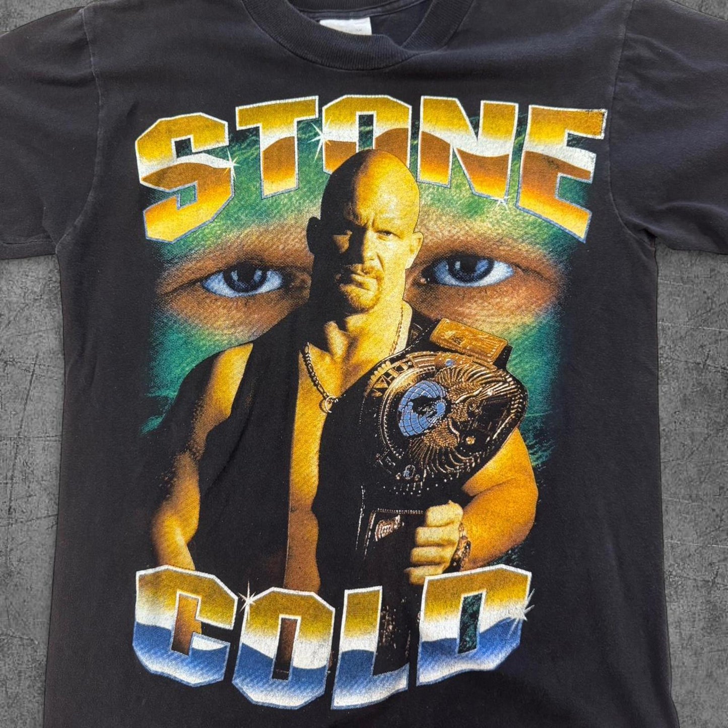 90s Stone Cold Steve Austin WWE Rap Tee - M