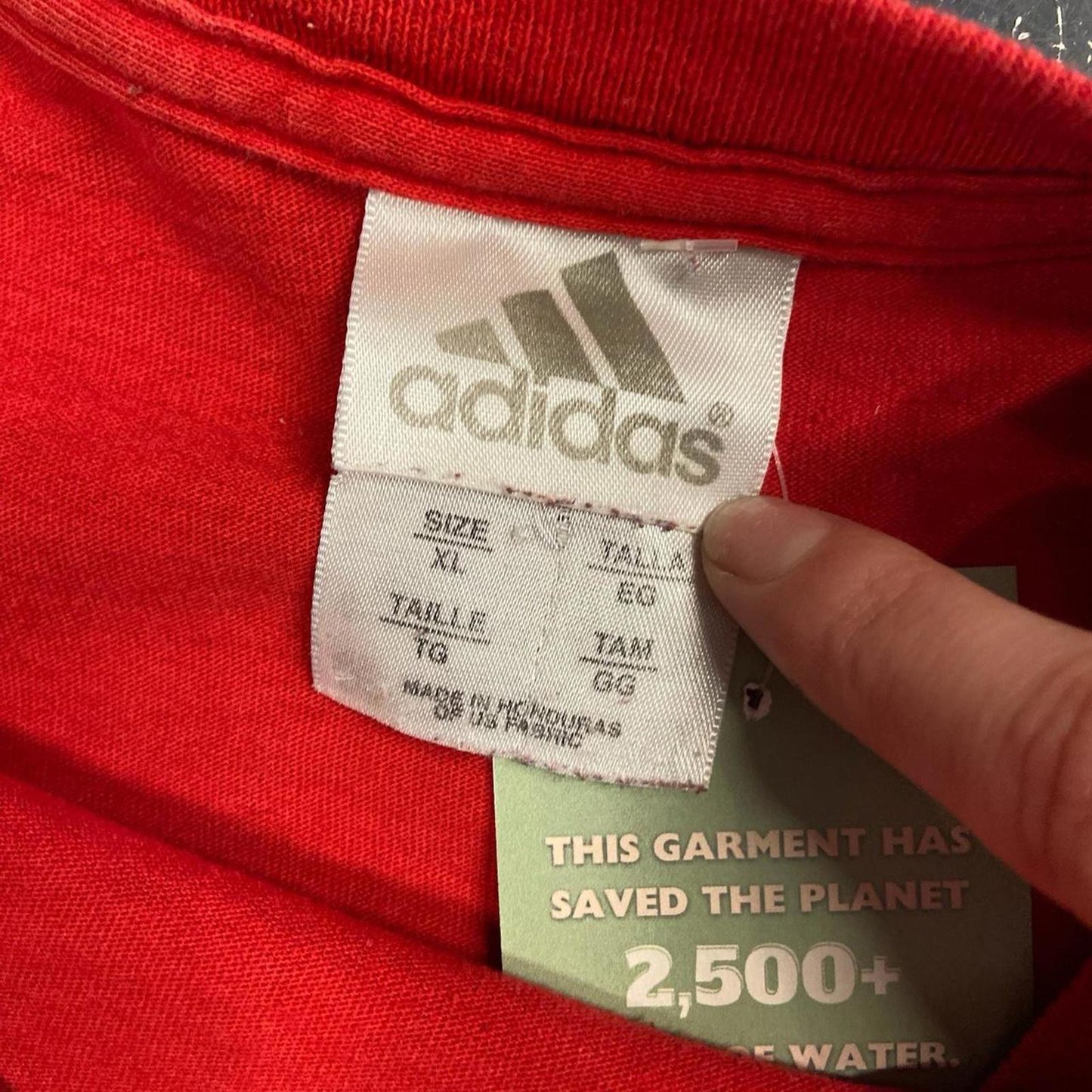 Vintage Red Adidas Tee - XL