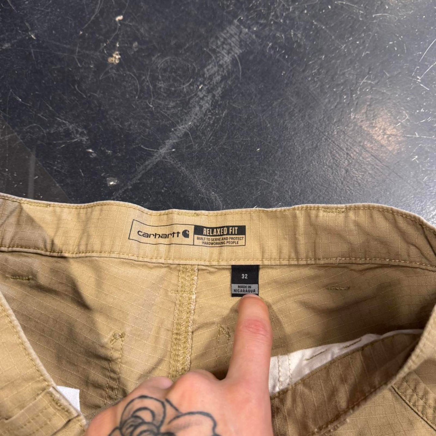 Tan Carhartt Cargo Shorts- 32