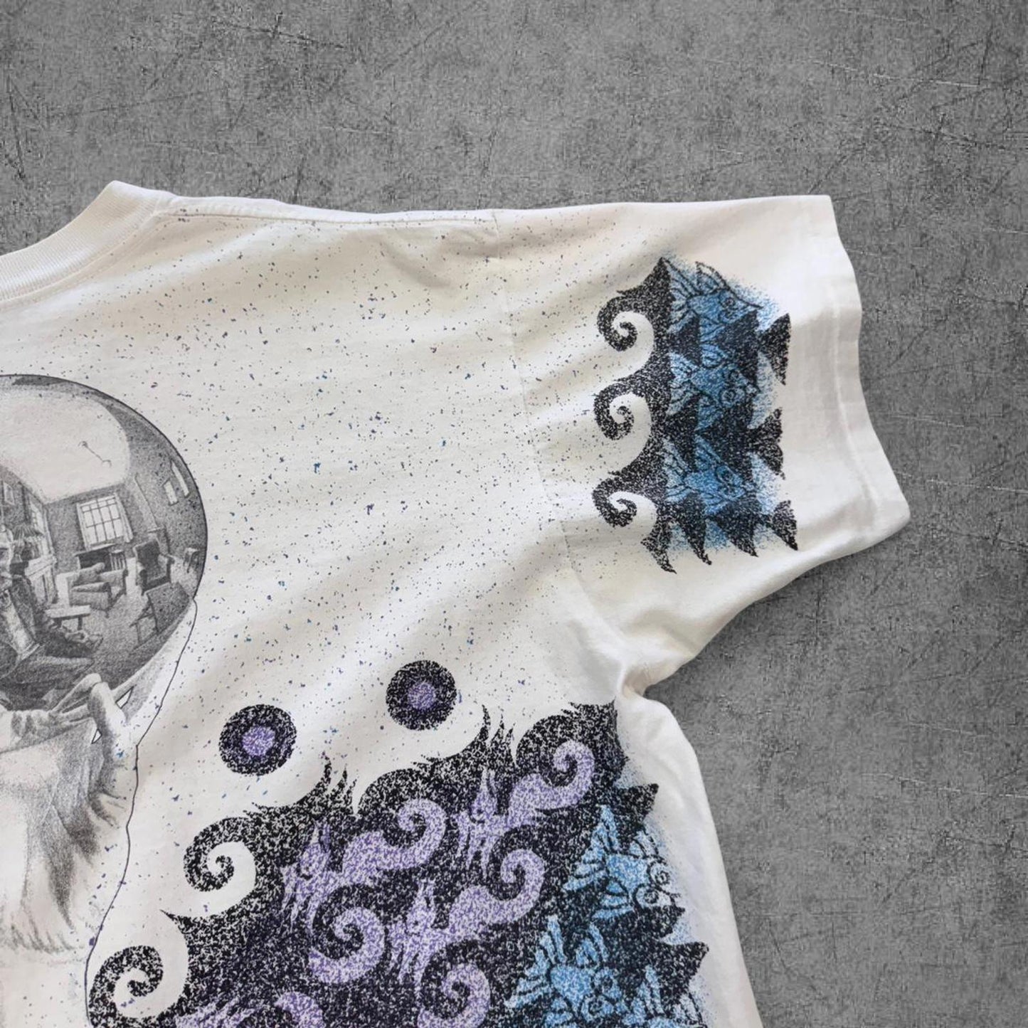 Vintage 1990s MC Escher All Over Print Art Tee - XL