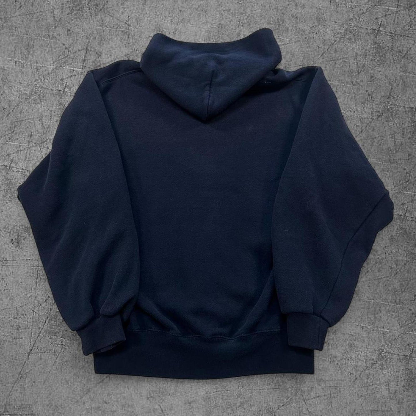 Vintage Navy Zip Up Hoodie - M