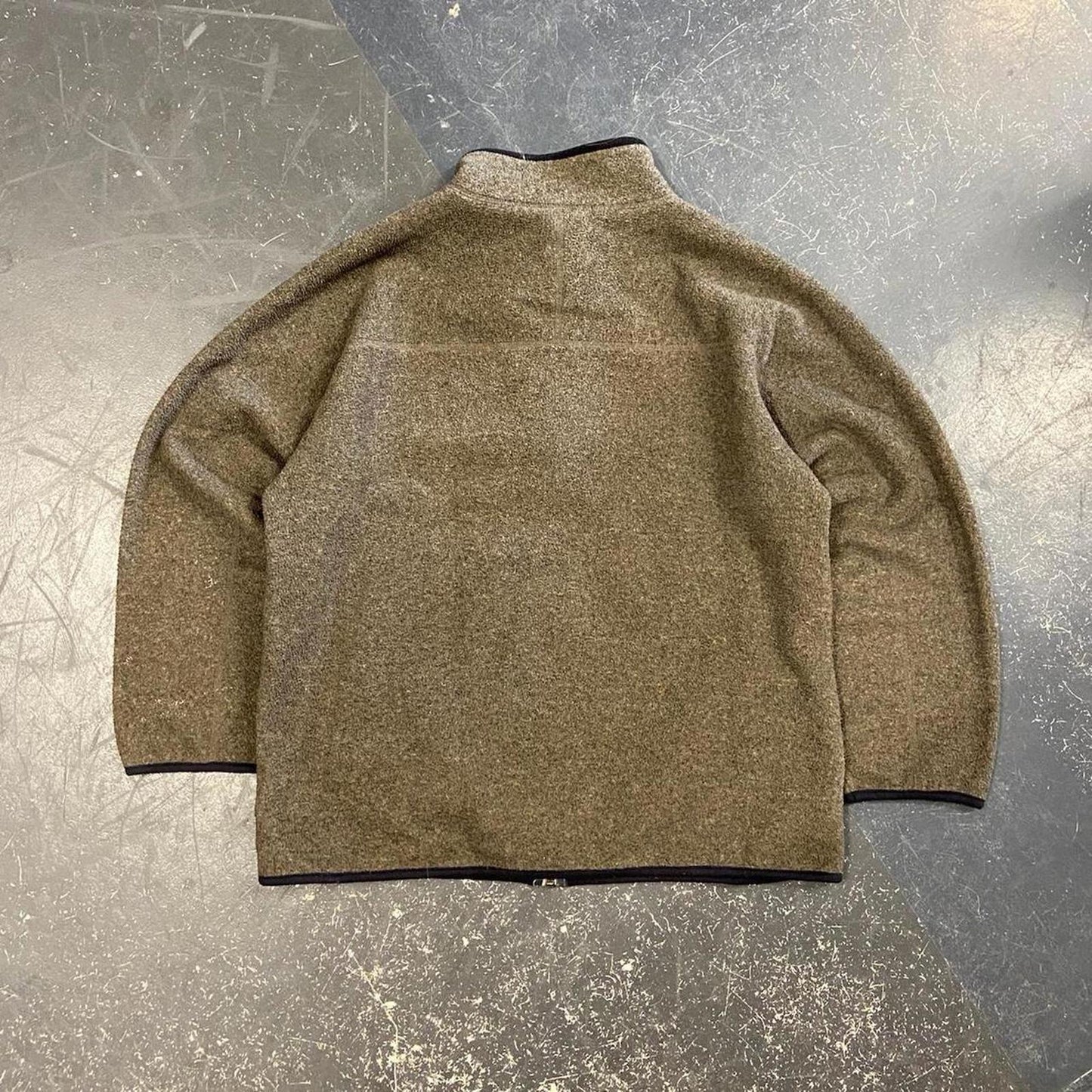 90s Brown Zip Up Fleece - XL
