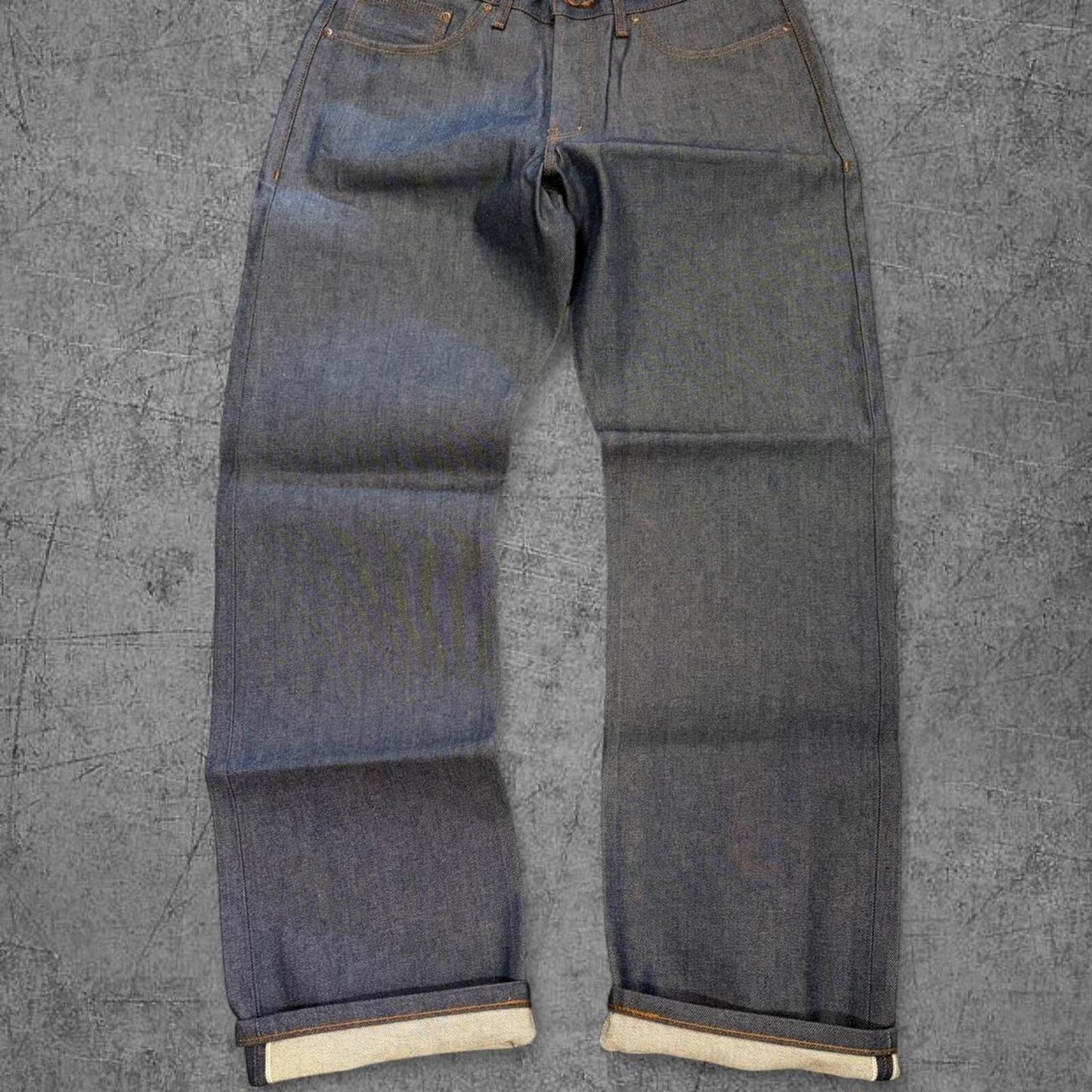 Deadstock Naked & Famous True Guy Indigo Selvedge Denim - 36