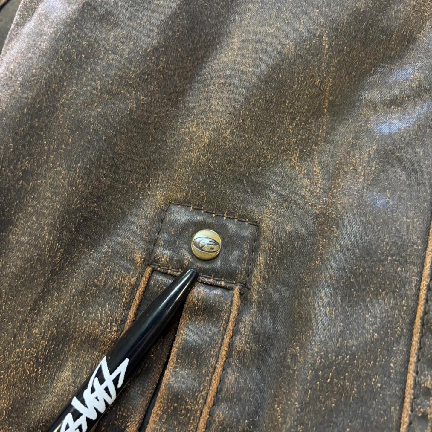 Y2K Point Zero Brown Jacket - XL