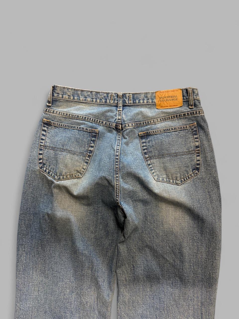 Vintage Faded Light Wash Baggy Jeans - 36