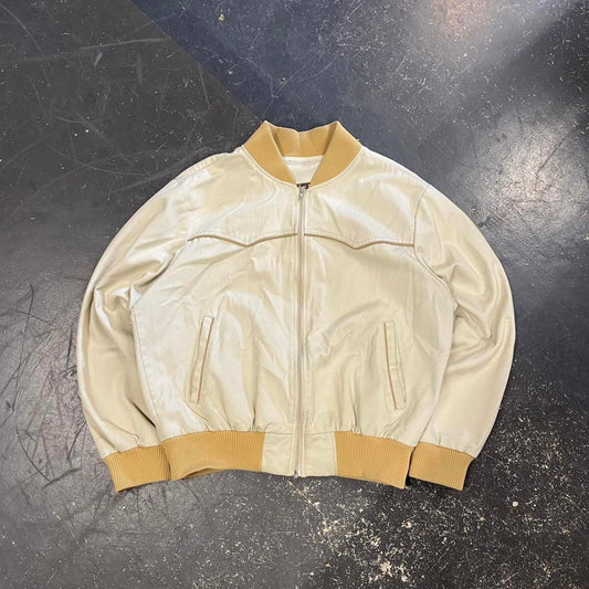 80s Cream Western Work Jacket - L