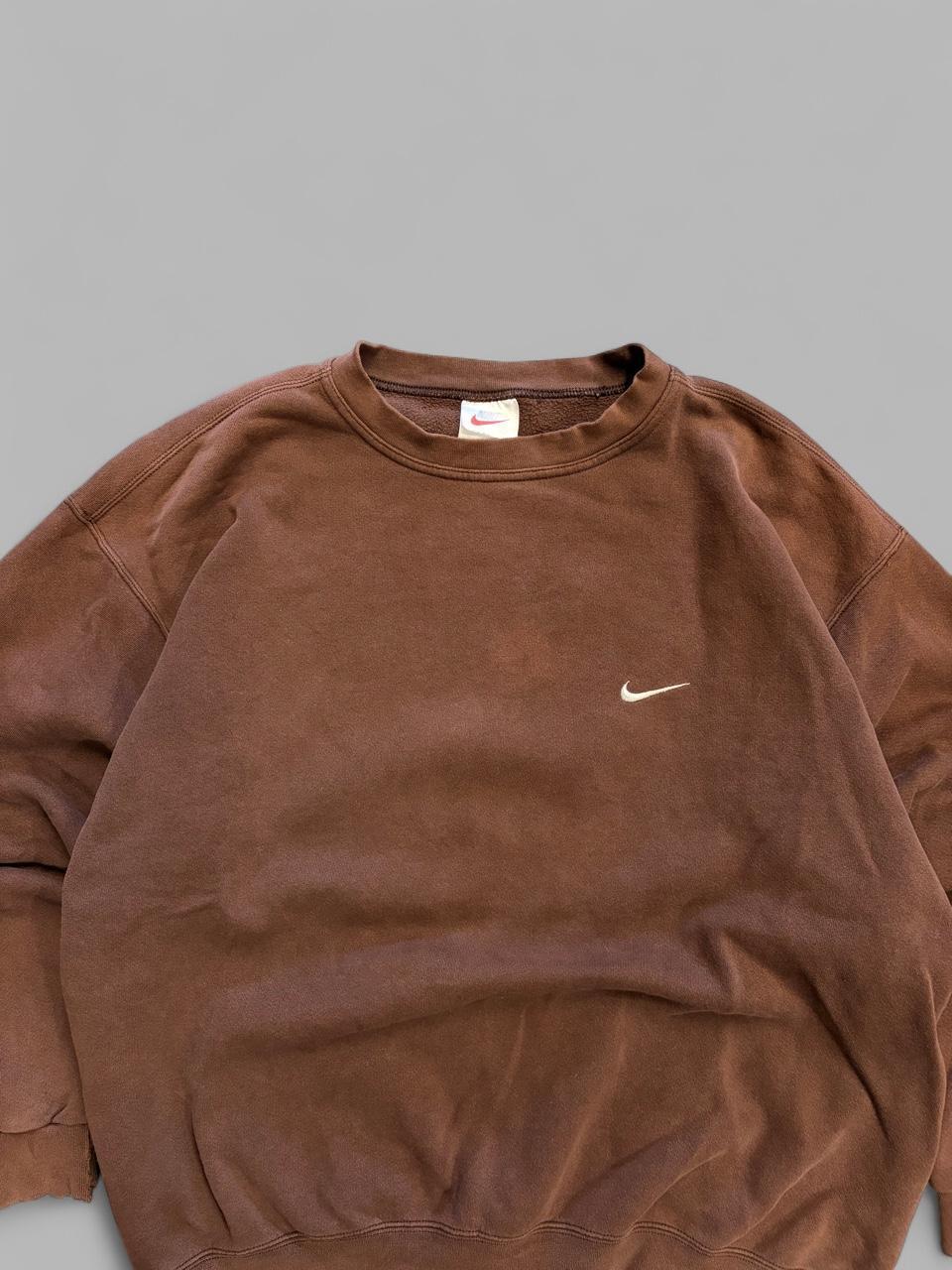 Vintage 90s Nike Faded Brown Crewneck - XL