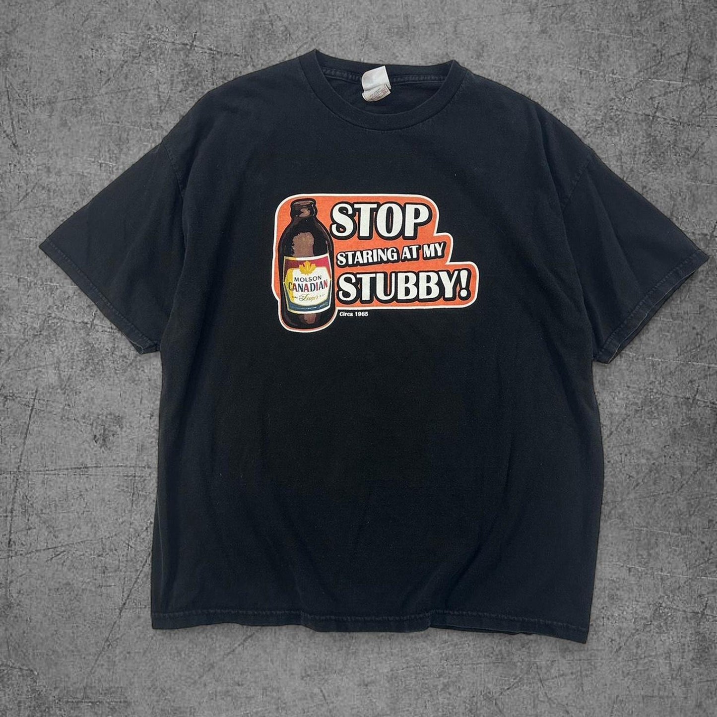 Vintage Molson Canada Beer Humour Tee - XL