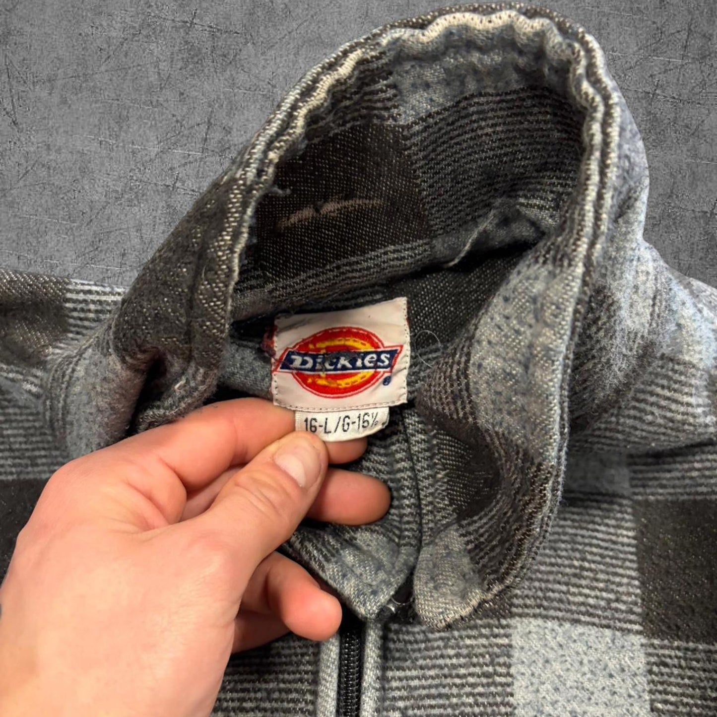 90s Dickies Zip Up Flannel - L
