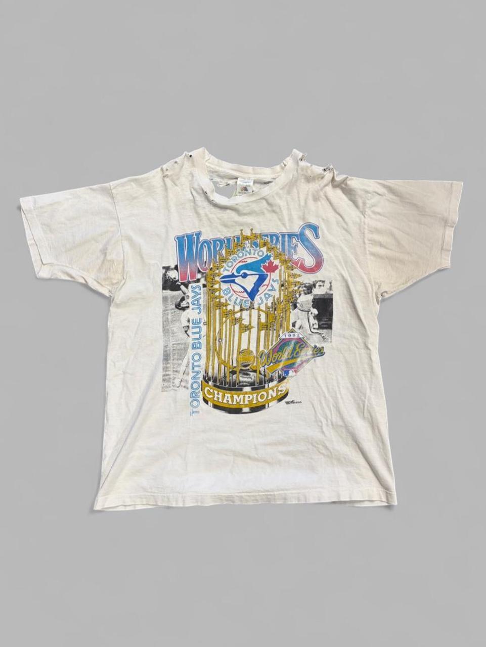 1992 Distressed Toronto Blue Jays Championship Tee - XL