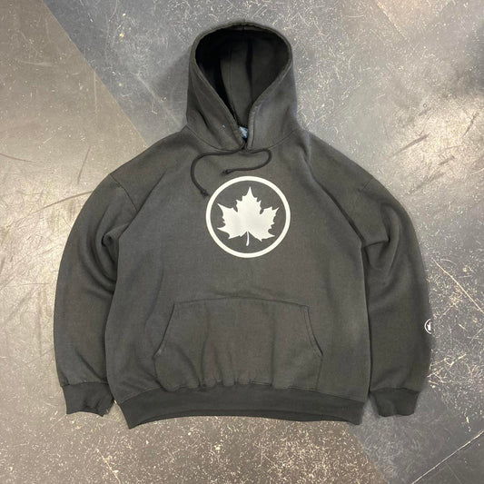 Vintage 90s Maple Skate Faded Boxy Hoodie - XL