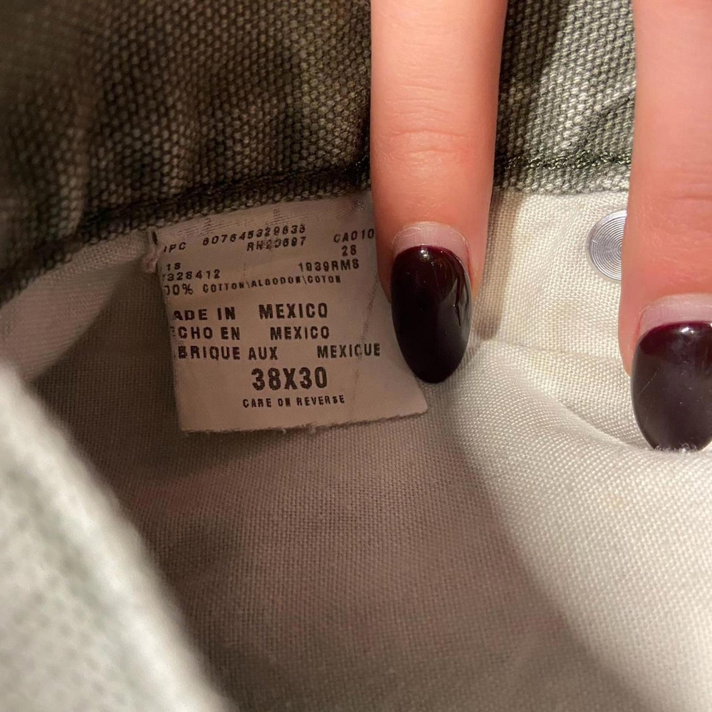 Vintage Faded Olive Dickies Work Pants - 38