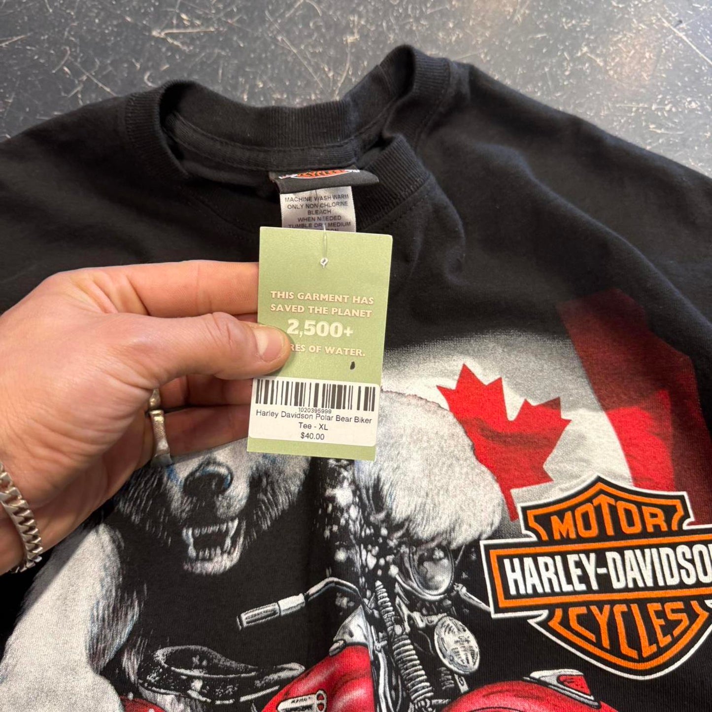 Harley Davidson Polar Bear Biker Tee - XL