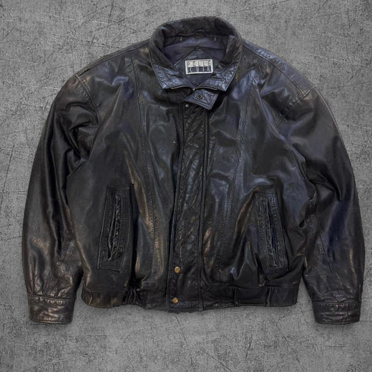 Vintage Pelle Cuir Leather Jacket - XL