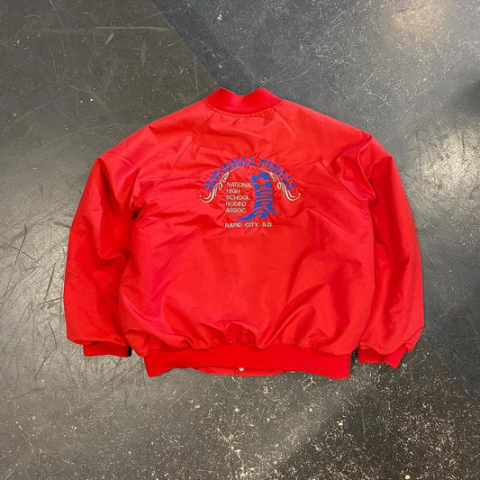 Vintage 80s Red Rodeo Jacket - L