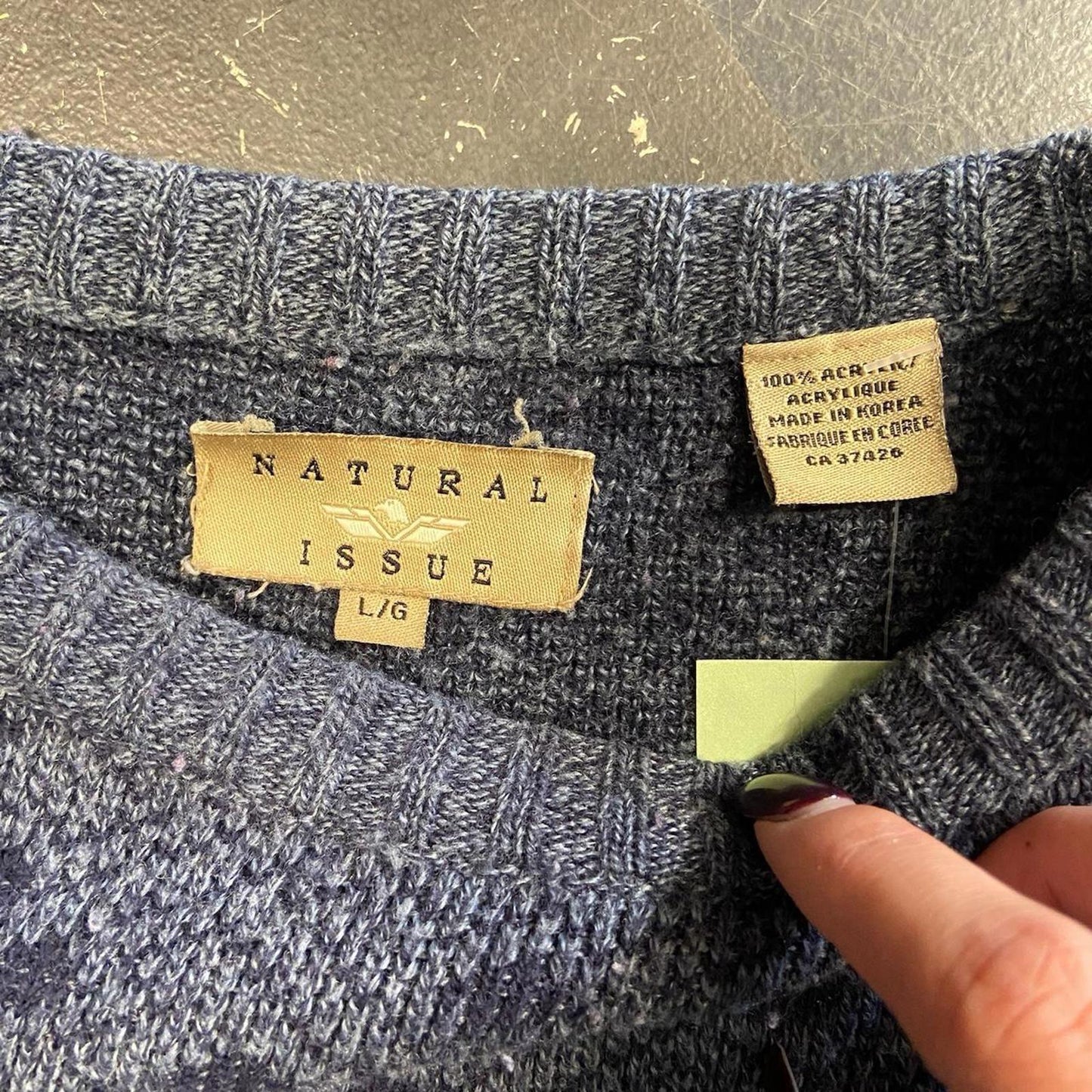 90s Nature Issue Grandpa Knit - L