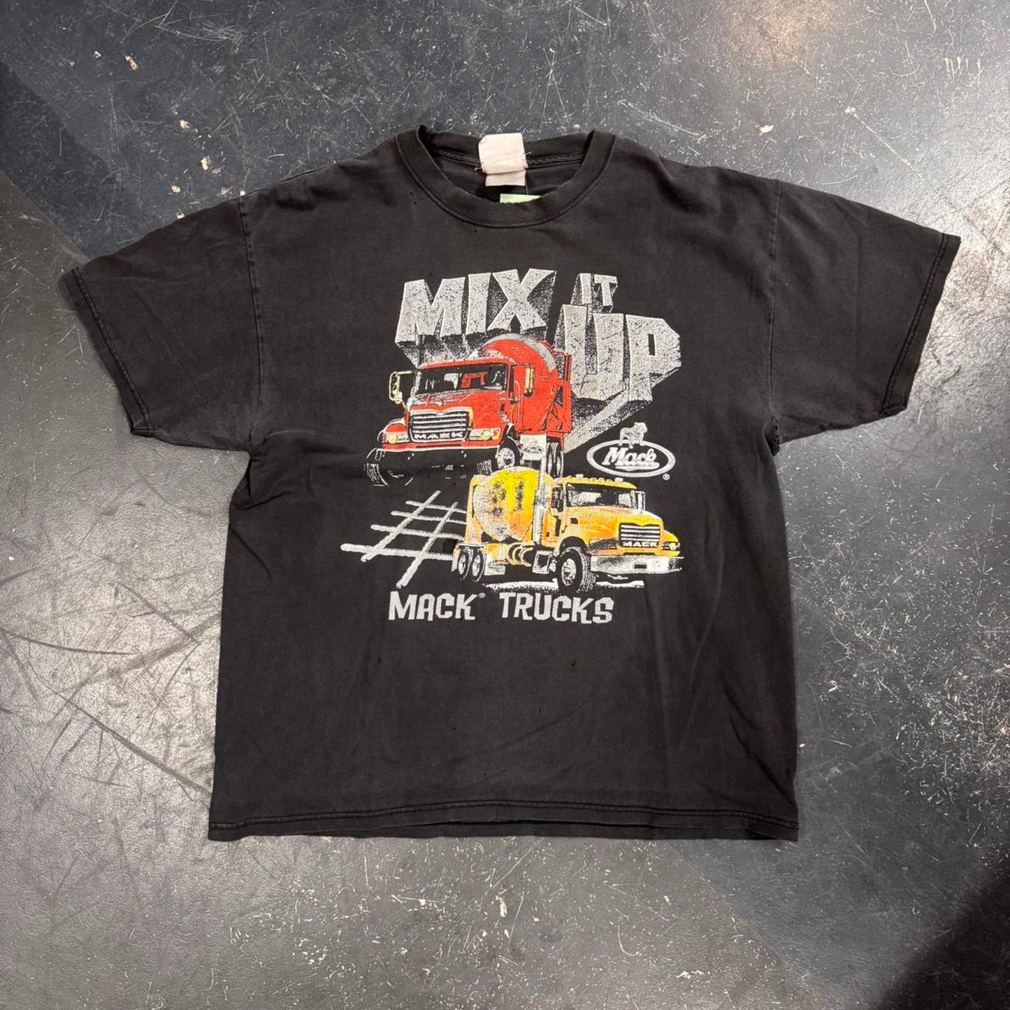 Vintage Distressed Mack Trucks Tee - L