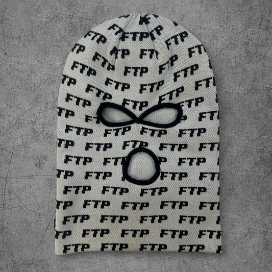 FTP All over Print White Ski Mask