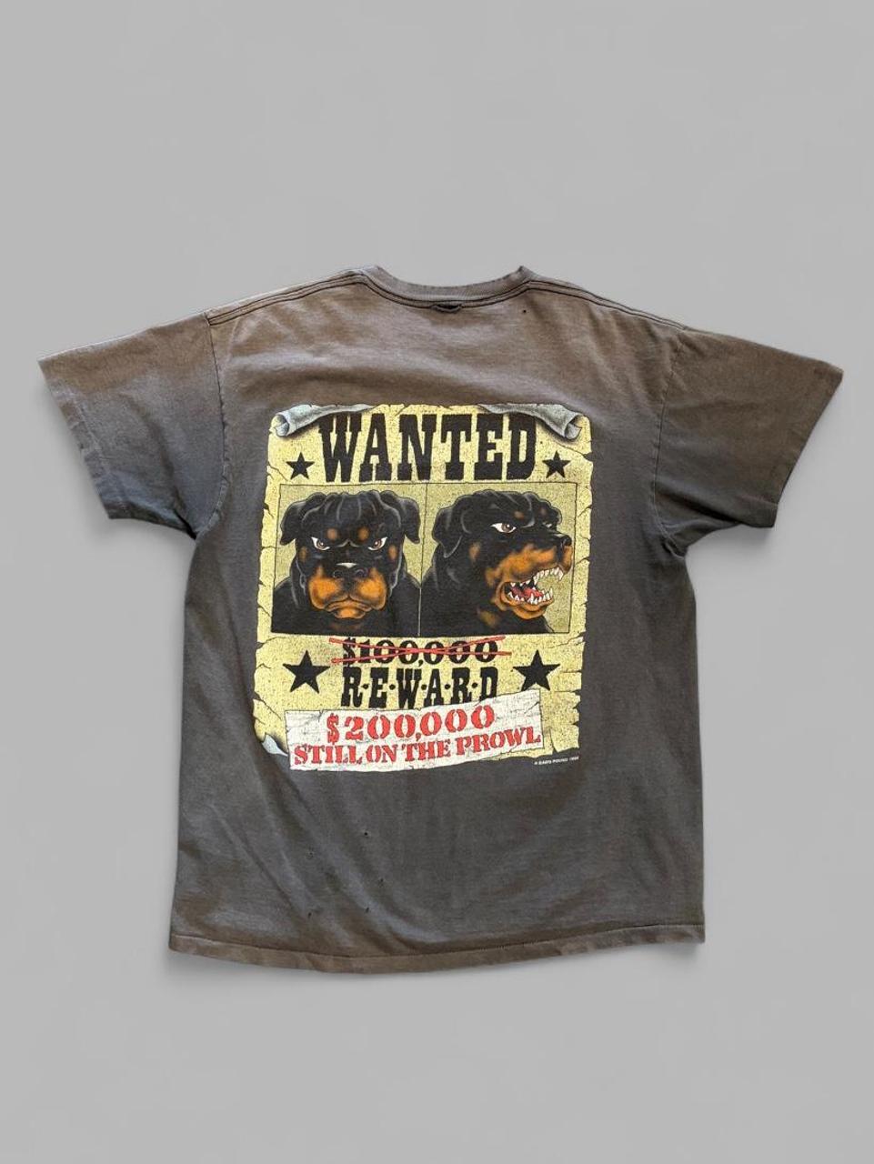 Vintage 1995 Dog Pound Faded Rottweiler Tee - XL