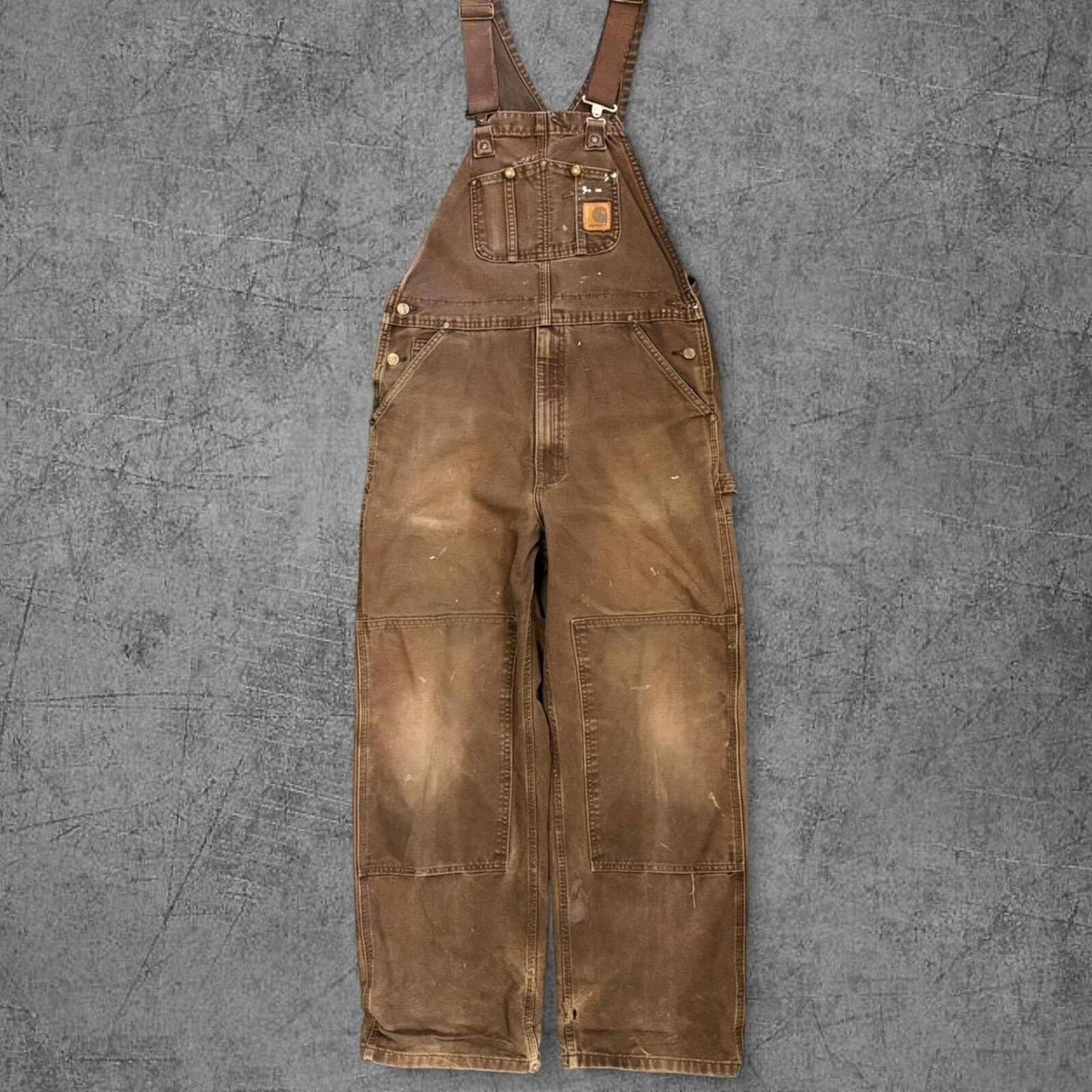 Vintage Mocha Carhartt Overalls - 34