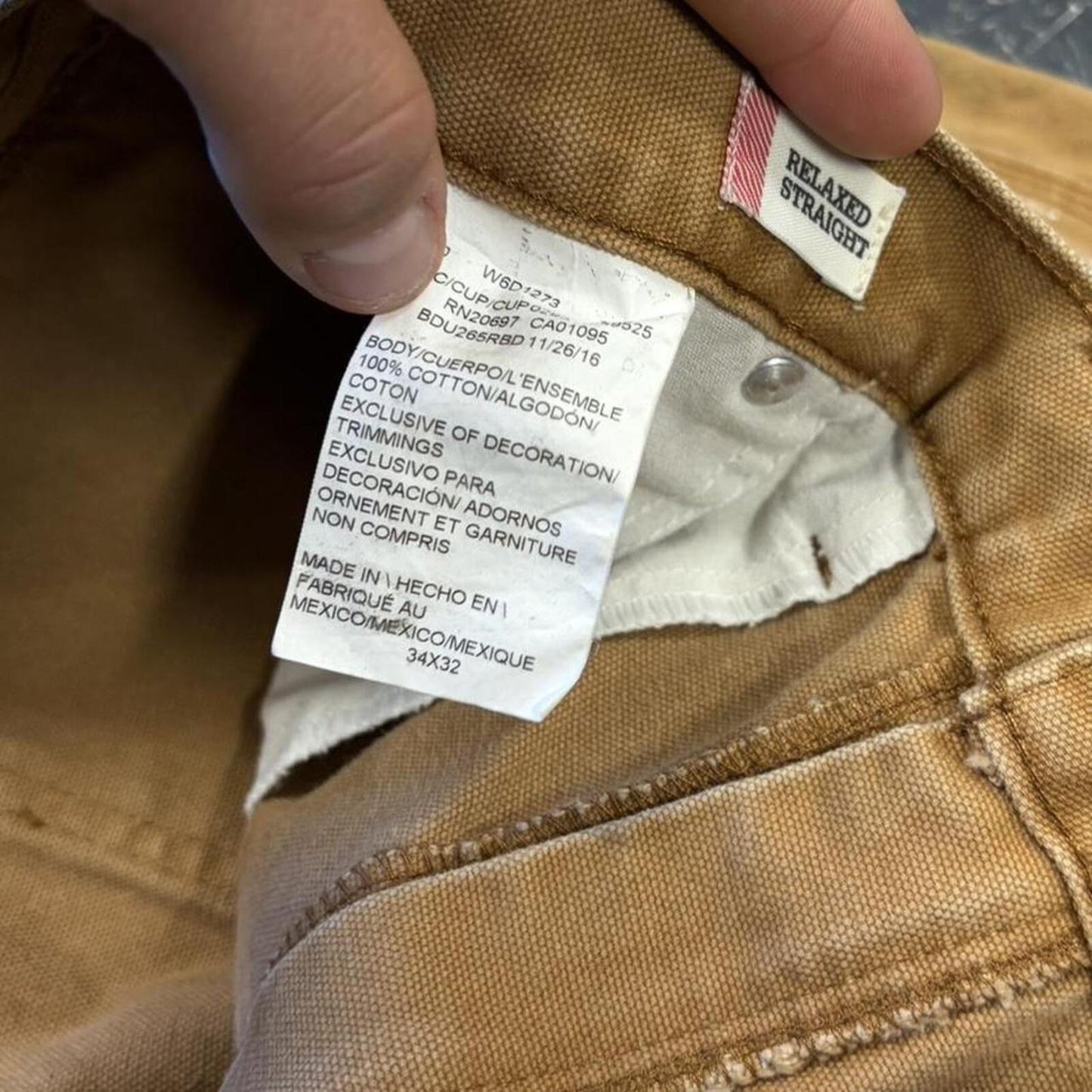 Tan Dickies Double Knees - 34