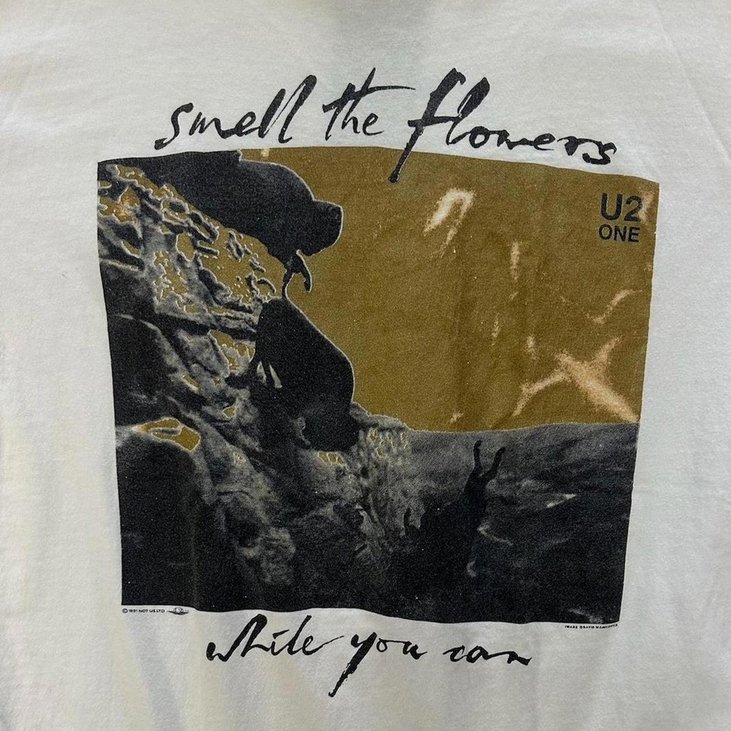 Vintage 1991 U2 Smell the Flowers Tour Tee - L
