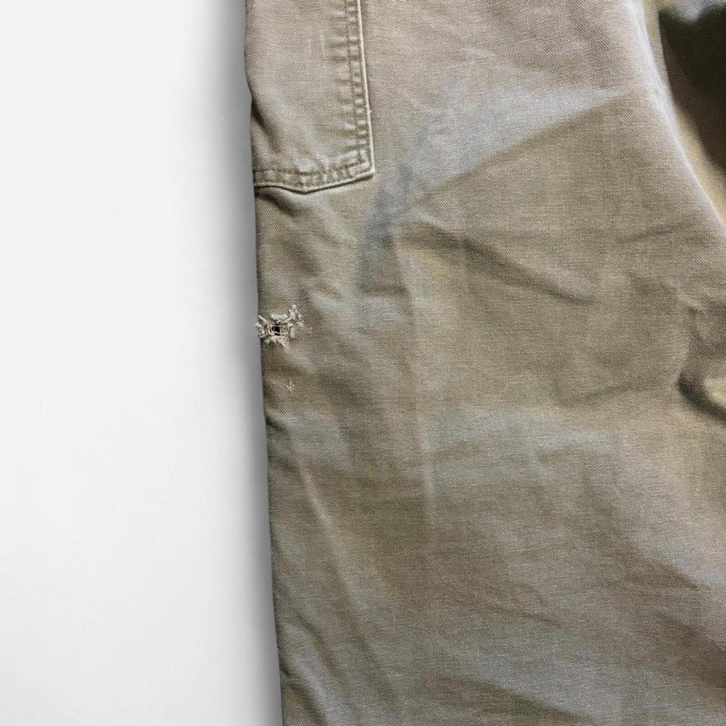 Olive Faded Carhartt Double Knees - 38