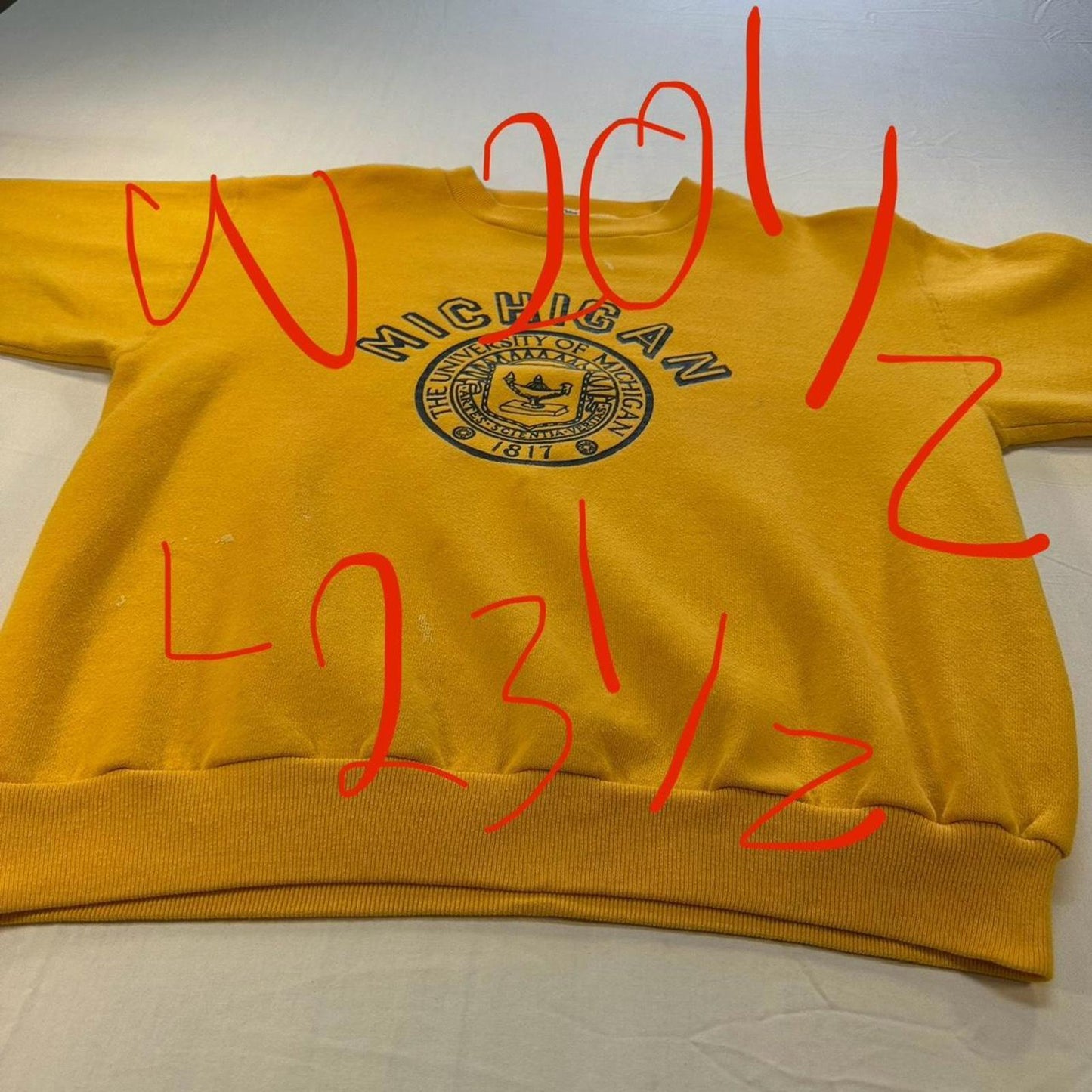 80s Russell Athletic Michigan University Crewneck - M