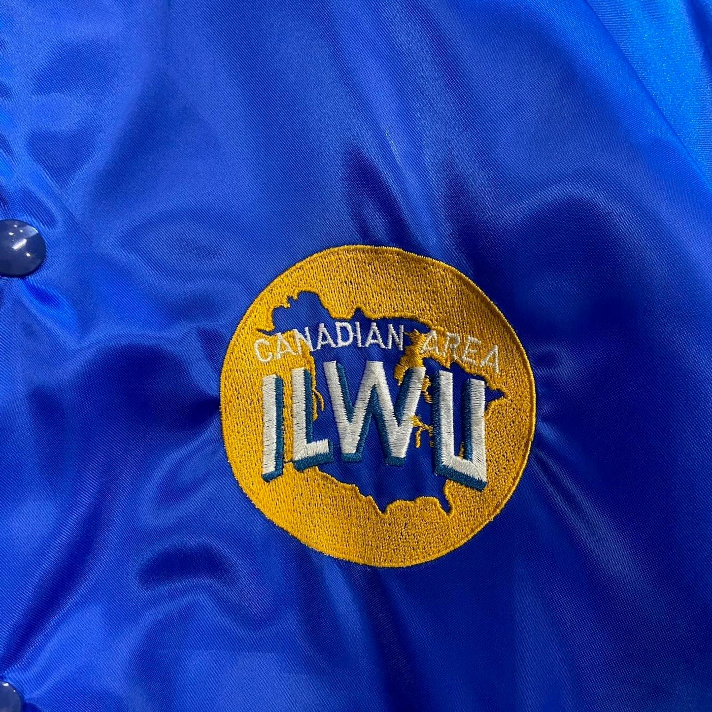 80s Blue Canadian ILWU Jacket - M