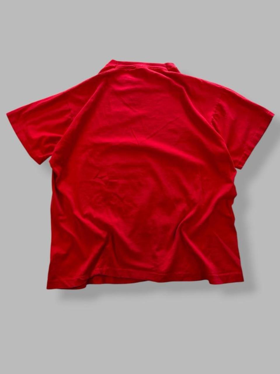 90s Red Chicago Bulls Chest Logo Tee - XL