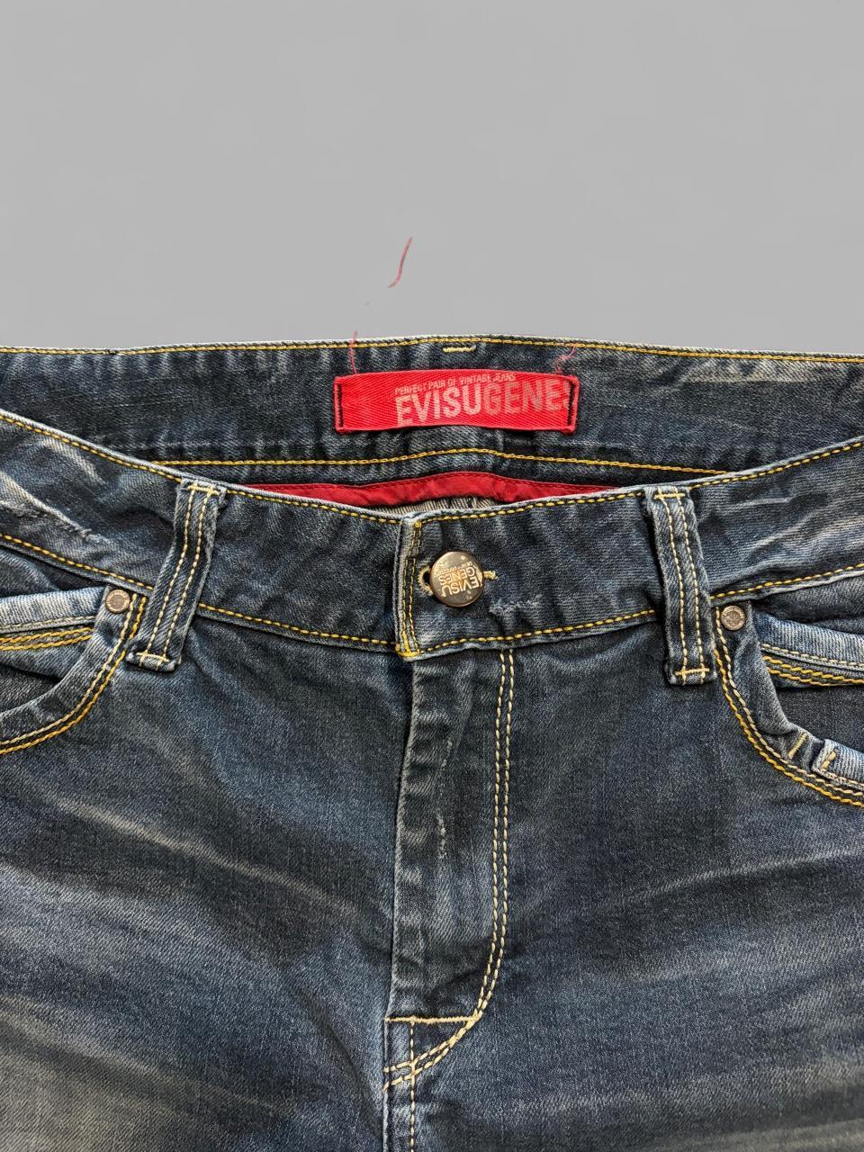 Vintage Evisu Genes Faded Selvedge Denim - 37