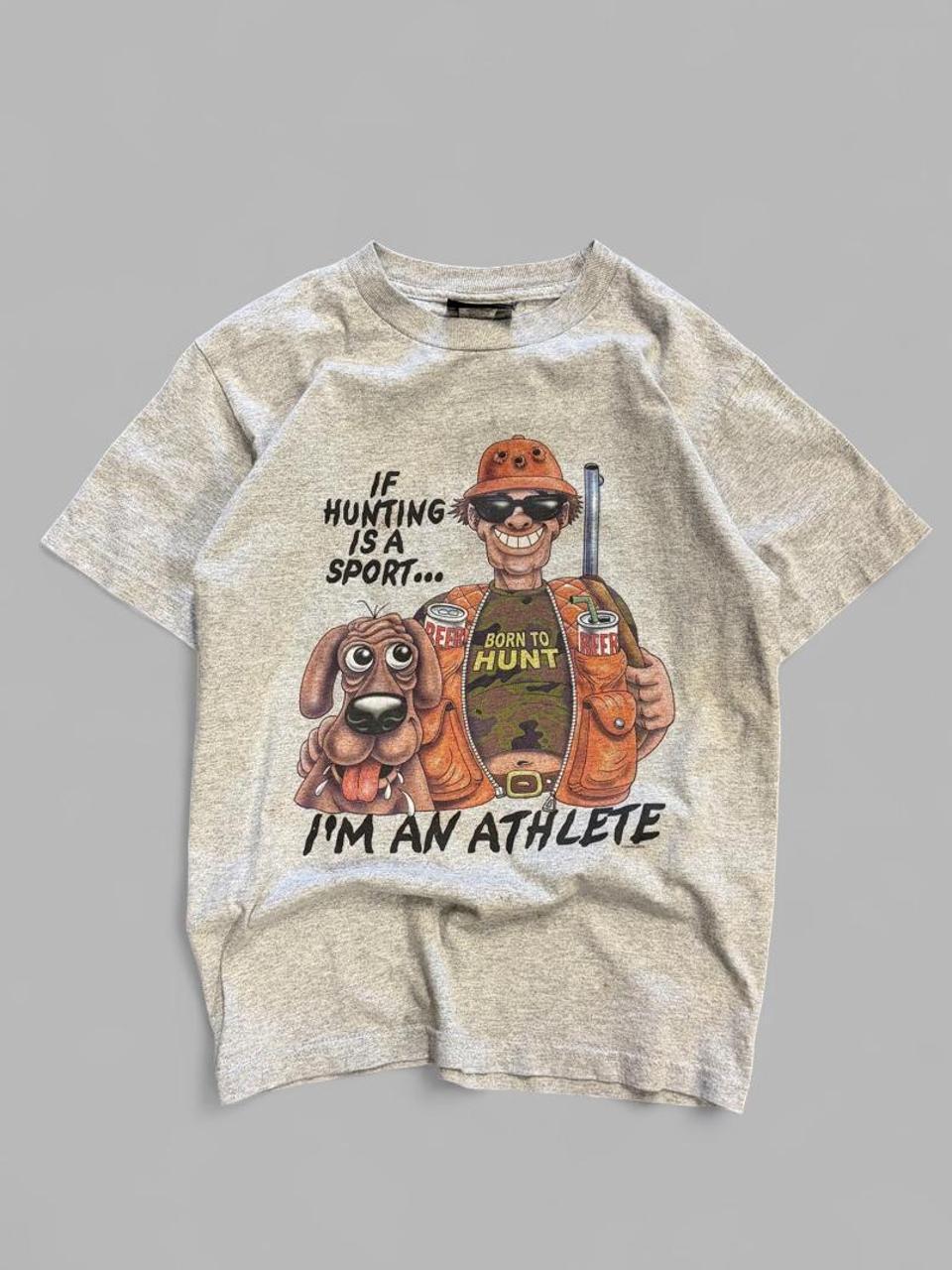 Vintage Hunting Humour Tee - S
