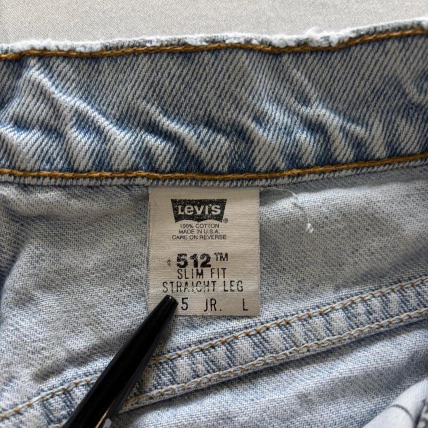 Vintage 1998 Levi 512 Distressed Jeans - 26