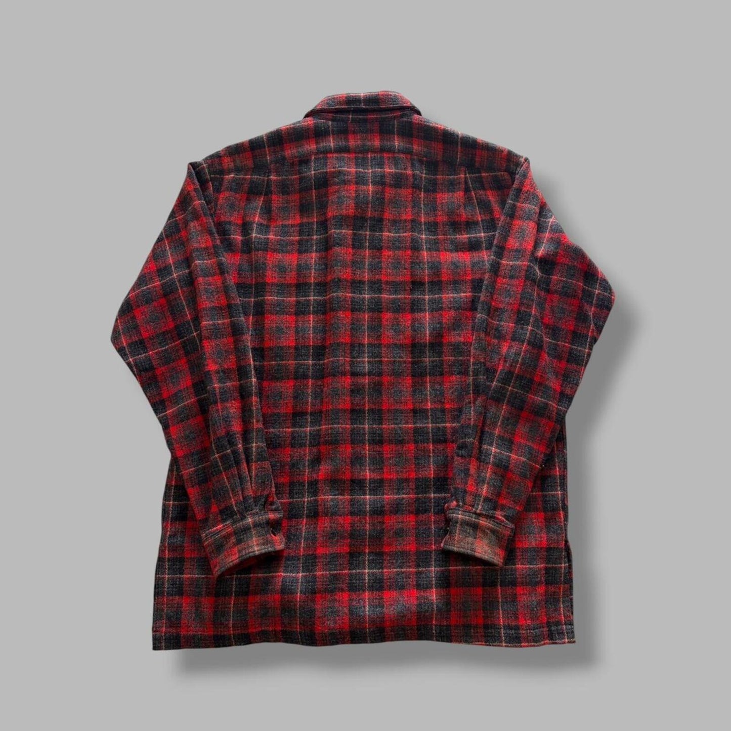 Vintage MI Canada Wool Polo Ralph Lauren Plaid Buton Up - M