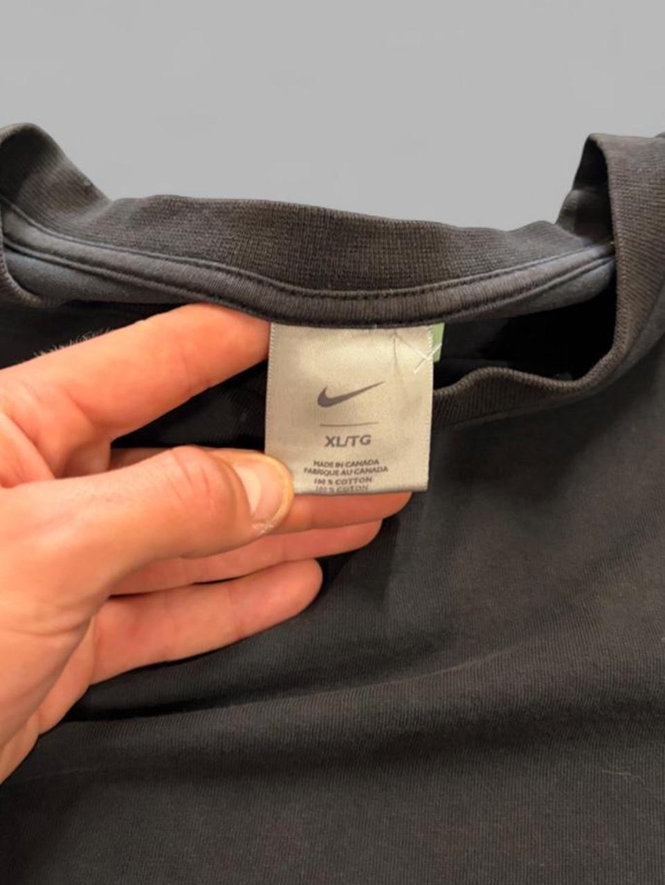 Vintage Nike Black Centre Swoosh Long Sleeve - XL