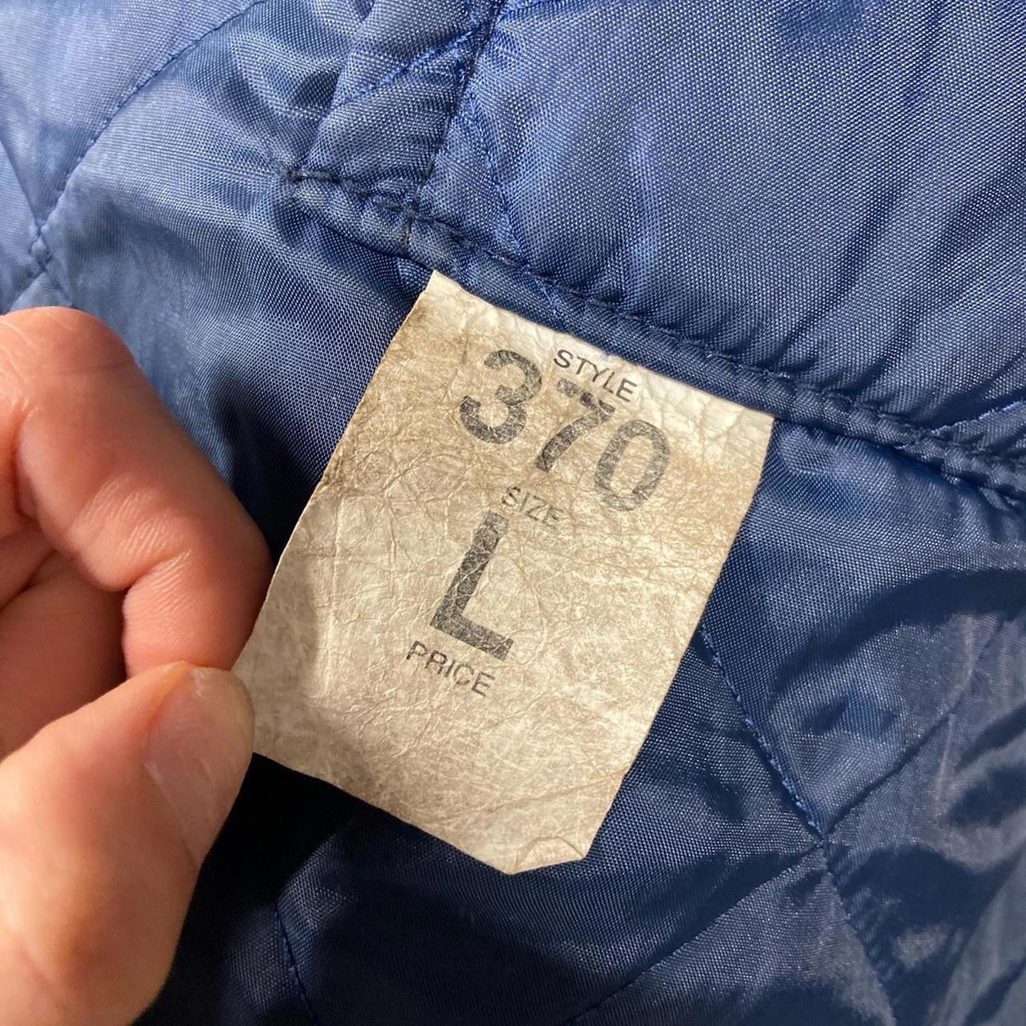 Vintage Navy Blue Military Flight Jacket - L