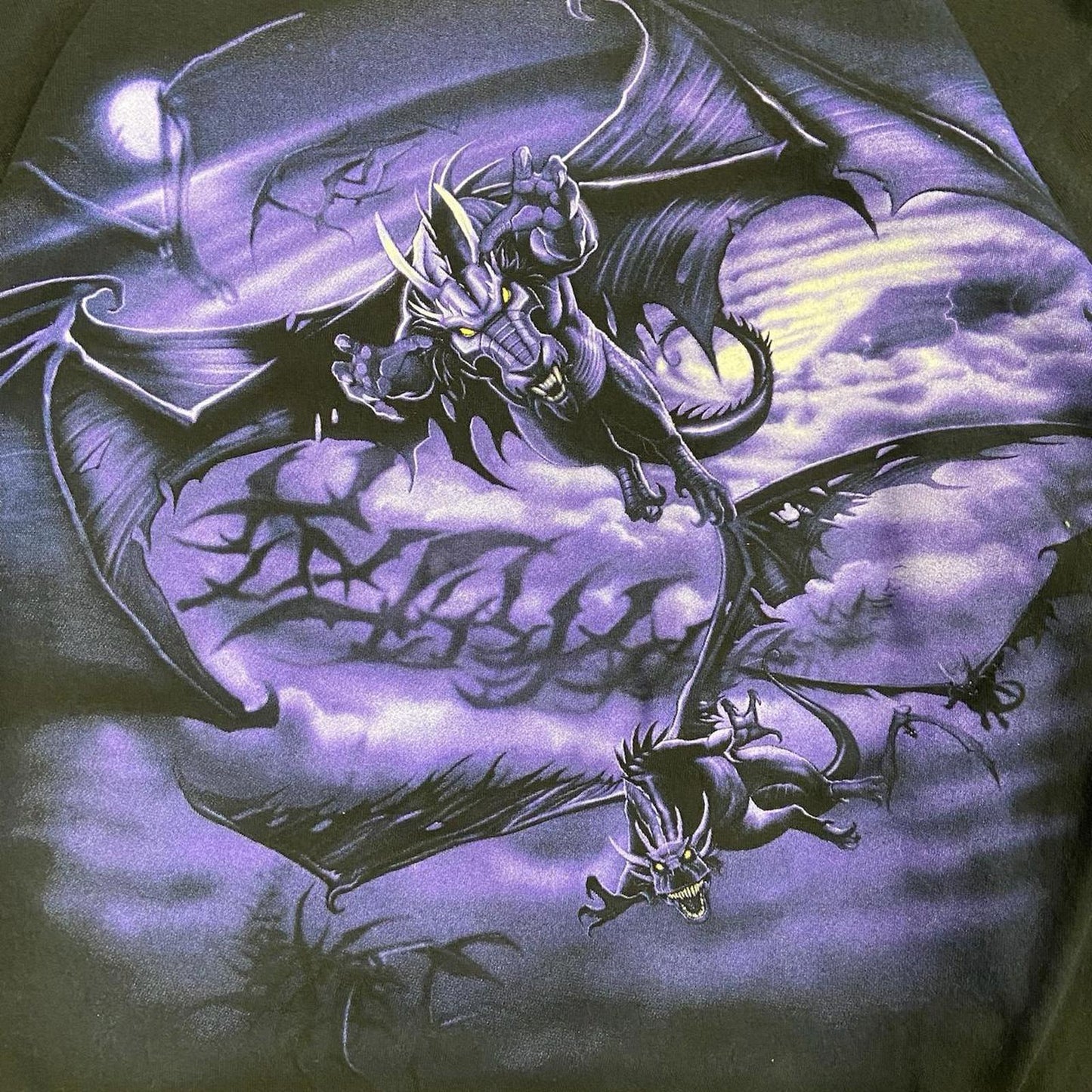2002 Liquid Blue Dragon AOP Tee - M