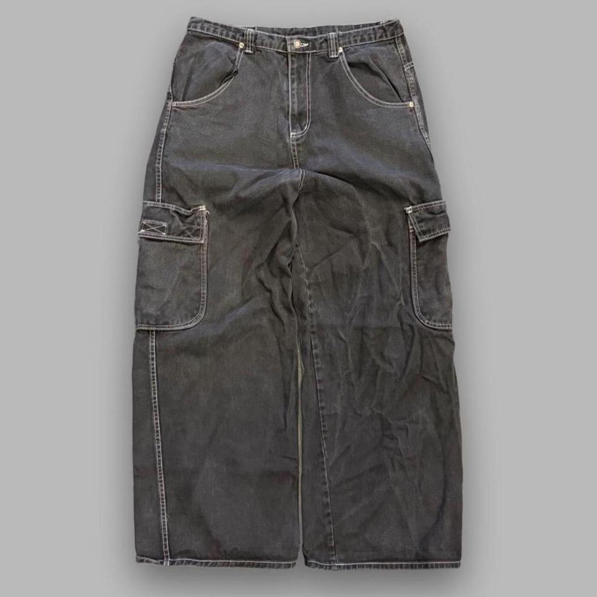 Vintage Y2K Breakdown Super Baggy Jnco Style Cargo Jeans - 34