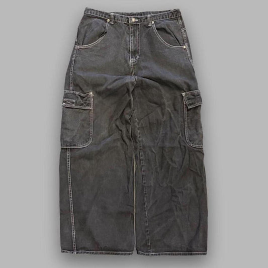 Vintage Y2K Breakdown Super Baggy Jnco Style Cargo Jeans - 34