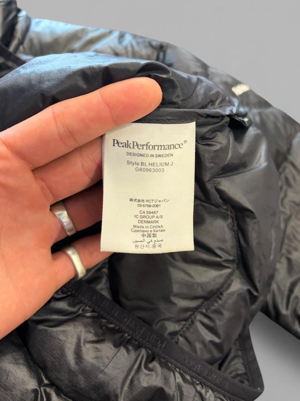 Peak Performance Black Light Down Jacket - L
