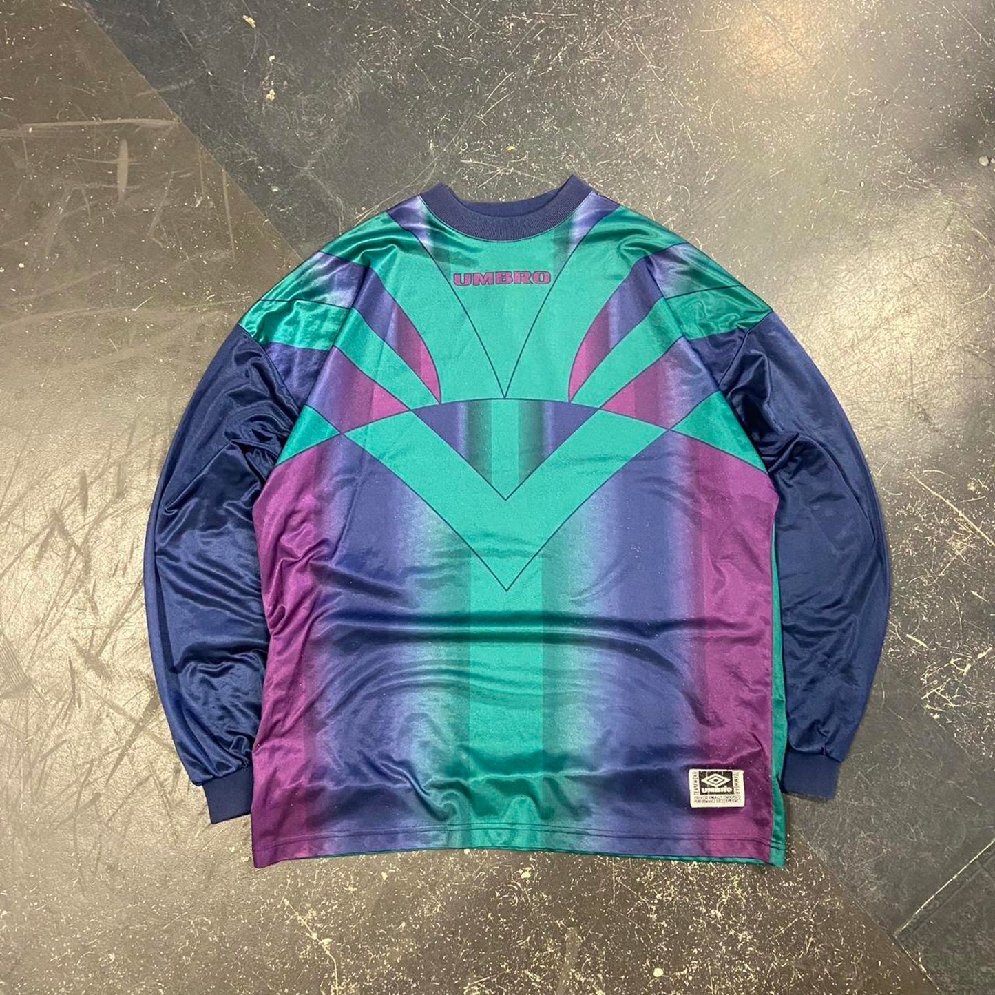 Vintage 90s Umbro Retro Soccer Goalie Jersey - XL
